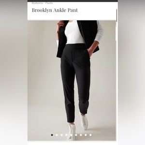Athleta Brooklyn ankle pant in black (size 0)